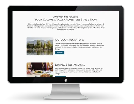 Columbia Valley Golf Trail Features