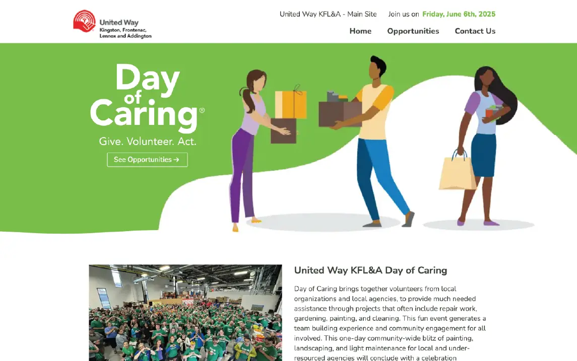 Large preview of United Way KFL&A Day of Caring