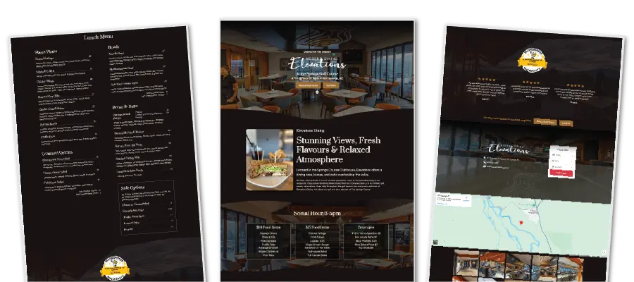 Elevations Restaurant Trio of preview images