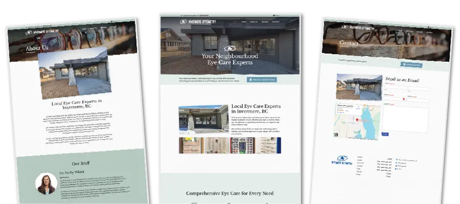 Invermere Optometry Trio of preview images