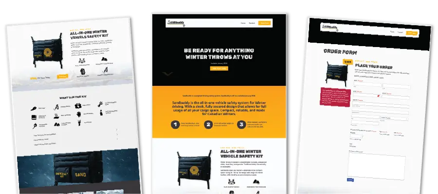 Sandbuddy Trio of preview images